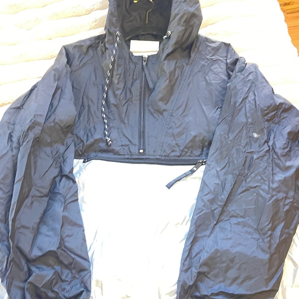Sailmaker Sport Packaway Jacket Pullover Black and Silver